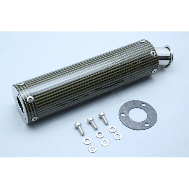 T2Racing ケブラーカーボン・ステンレスサイレンサー ステッカー 楕円タイプ【170mm】 T2-CB-S-022 T2レーシング インナーサイレンサー NSR250｜パークアップ 店