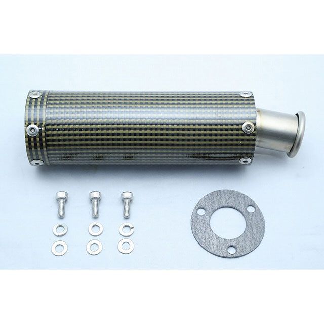 T2Racing ベリーショートケブラーカーボン・チタンサイレンサー ステッカー 楕円タイプ【140mm】 T2-CB-S-023 T2レーシング インナーサイレンサー NSR250