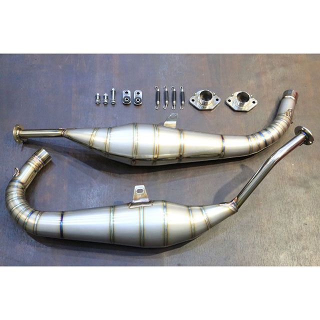 T2Racing MC21・28左右出しSTDステンレスボディ【STEET】 T2-CB-LR-037 T2レーシング チャンバー本体 NSR250