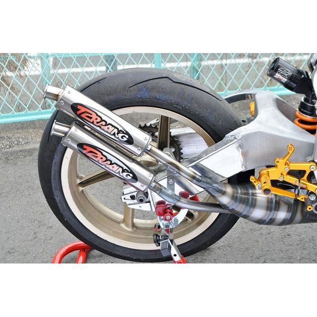T2Racing MC21右2本出しスチールボディー T2-CB-RR-001 T2レーシング チャンバー本体 NSR250
