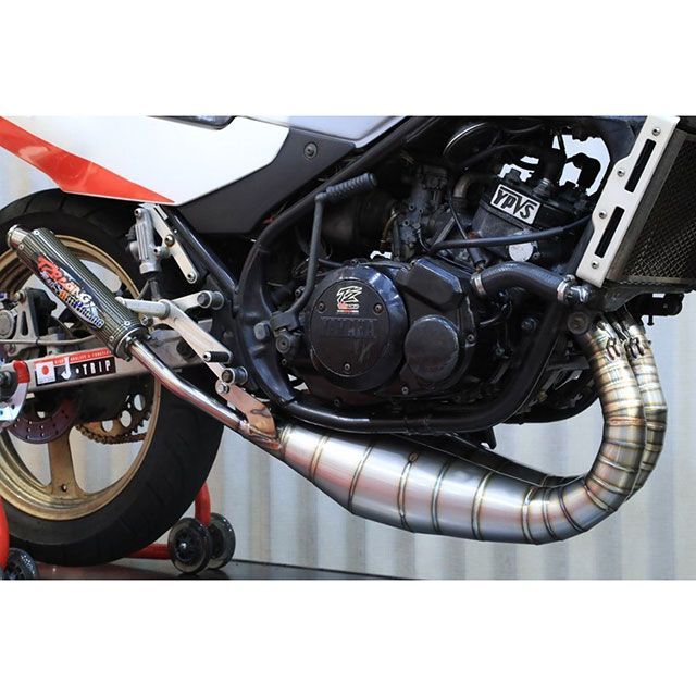 T2Racing 大阪SAM-R×T2-RコラボRZ250R用ステンレスクロスチャンバー【RACE】 T2-SAM-CB-RZ250R-RA-S T2レーシング チャンバー本体 RZ250R