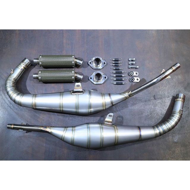 T2Racing MC21・28用ワークスチャンバーレース ステッカー 長方形タイプ【80mm】 T2-CB-WKS-RA T2レーシング チャンバー本体 NSR250