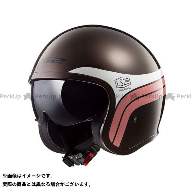LS2 HELMETS SPITFIRE（ブラウンホワイト） サイズ XXL 305992264XXL メーカー在庫あり エルエスツーヘルメット ジェットヘルメット｜パークアップ 店