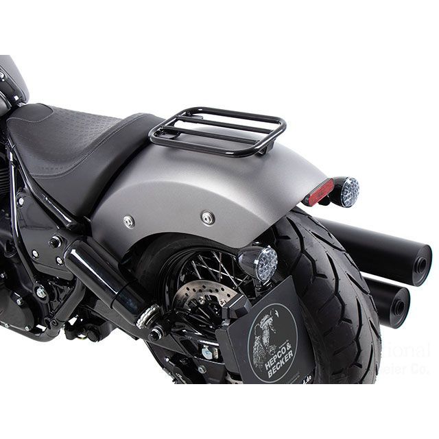 HEPCO＆BECKER ソロラック ＆ バックレスト（ブラック） 612-7641-0001 ヘプコ＆ベッカー タンデム用品 Chief Dark Horse Chief Bobber Dark Horse