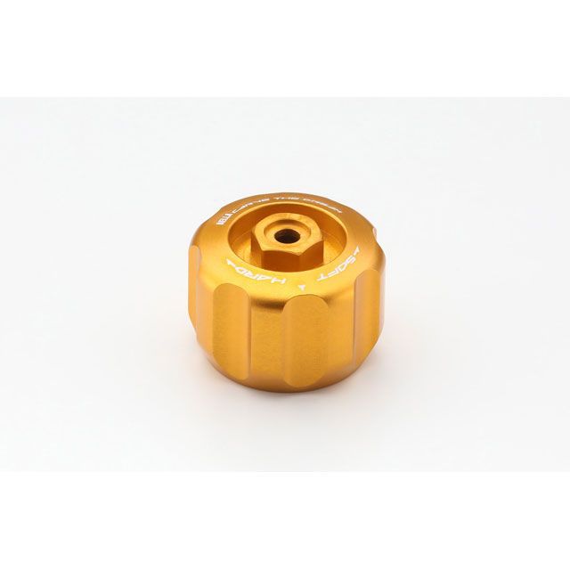 AELLA アルミ削り出しプリロードアジャスターノブ（Ohlins専用） カラー ゴールド AE-70011 GO アエラ その他サスペンションパーツ 汎用｜パークアップ 店