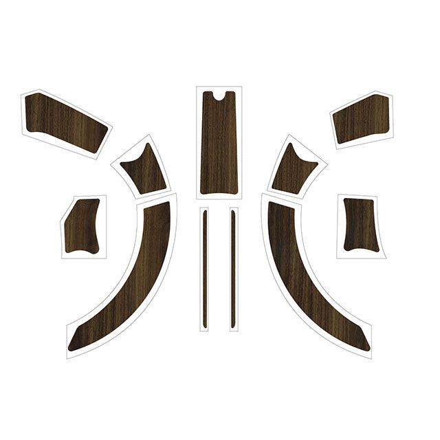 WW クロスカブ用 ウッドパネルステッカー（ウォルナット） st-5_walnut ワールドウォーク ドレスアップ・カバー クロスカブ110｜パークアップ 店