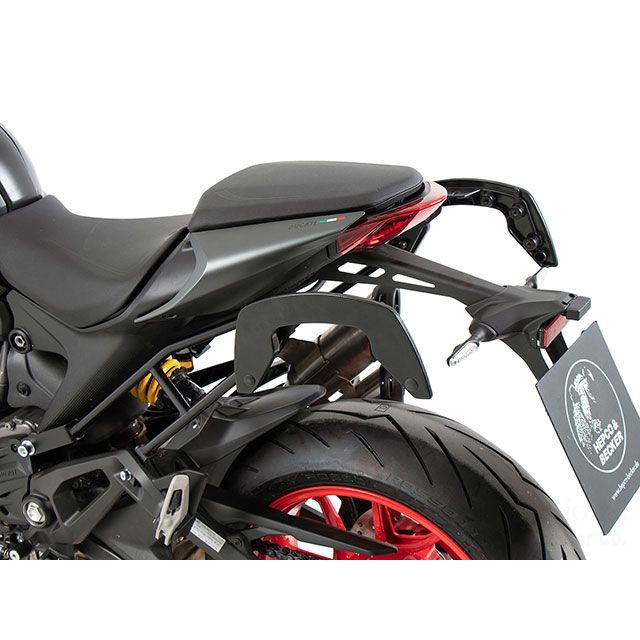HEPCO&BECKER サイドソフトケースホルダー「C-Bow」(ブラック) 630-7615-0001 ヘプコ&ベッカー キャリア・サポート Monster + Monster 937|パークアップ 店