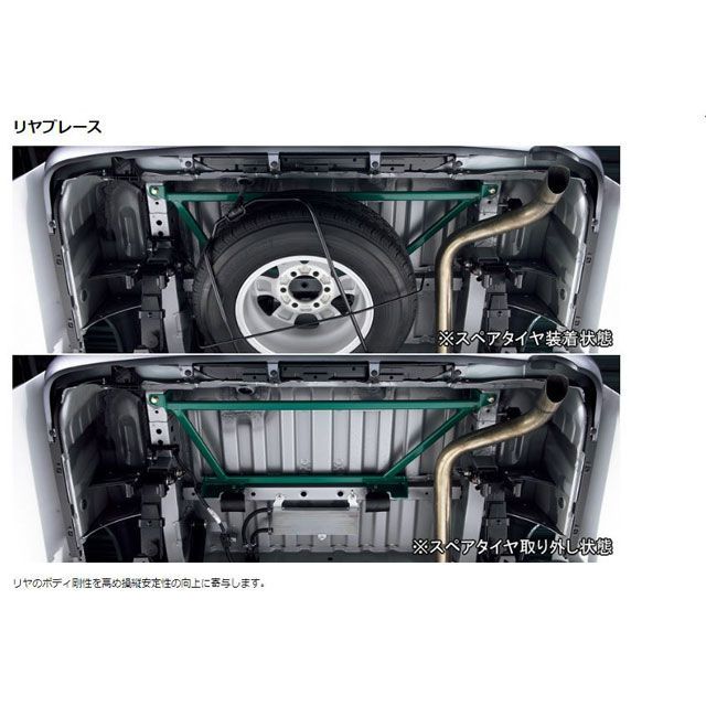 楽天市場】リヤブレース ワイドボディ ハイエース GDH211K/TRH211K