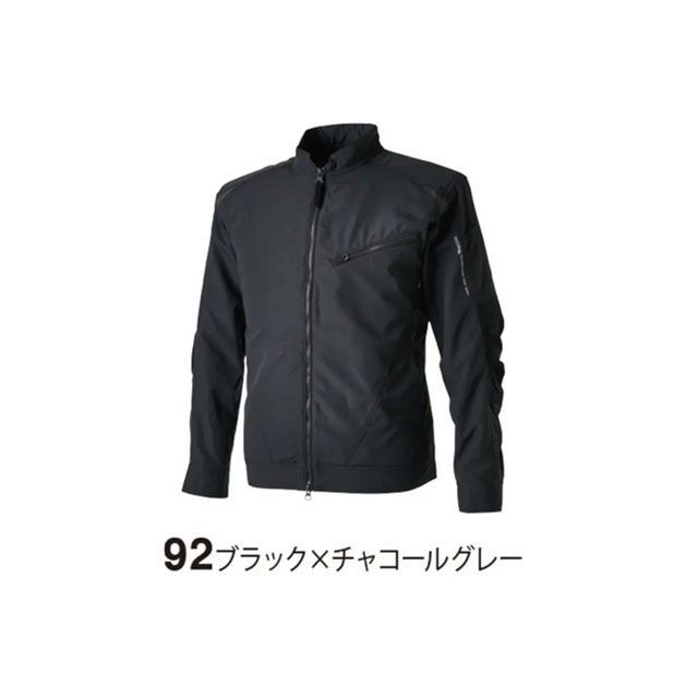 TSデザイン ストレッチタフ ライダーワークジャケット(ブラックxチャコールグレー) サイズ