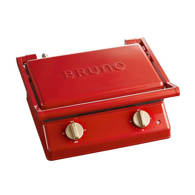 BRUNO グリルサンドメーカー ダブル（レッド） BOE084-RD ブルーノ キッチン用品