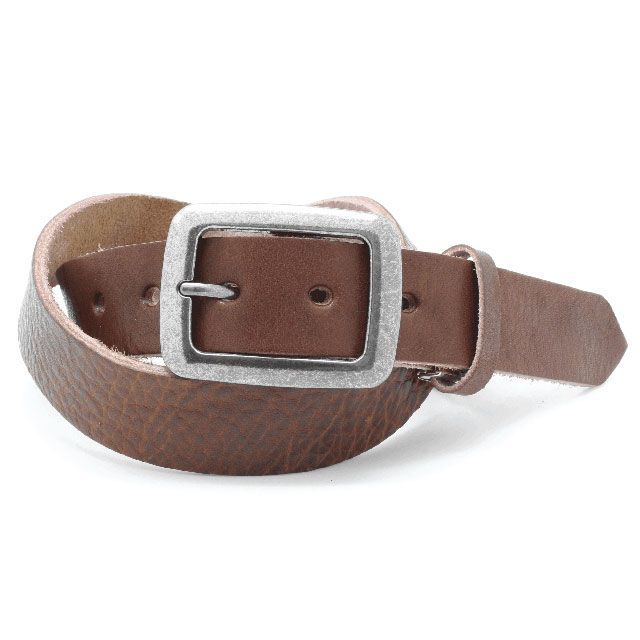 LOCAL WORKS VACHETTA 35mm幅 SIMPLE BUCKLE BELT(ダークブラウン) LOCAL WORKS