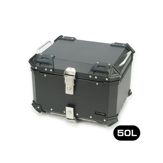 RALLY RALLY890 アルミトップケース50（ブラック） RY89004BK メーカー在庫あり ラリー ツーリング用ボックス