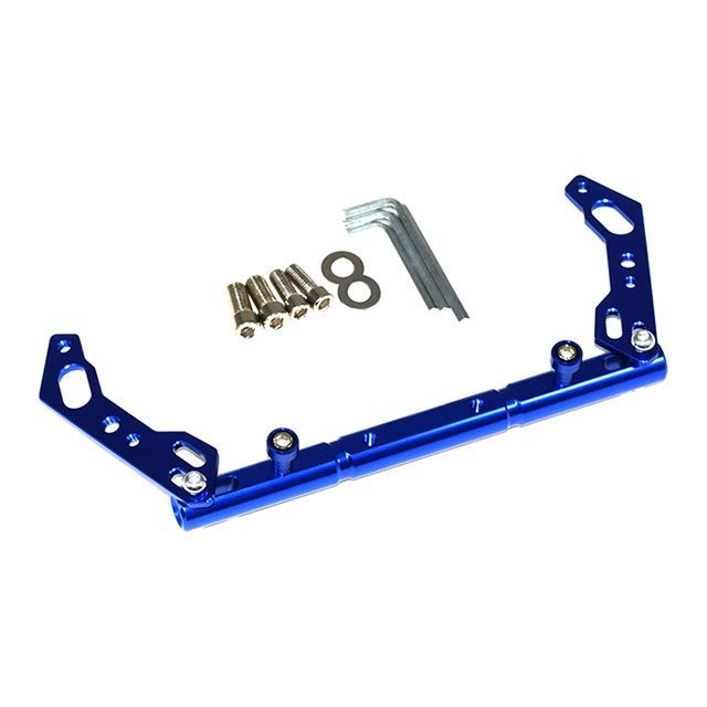 ATop NMAX155 XMAX250 SMAX155 アルミ マルチアクセサリーバー アクセサリーホルダー CNC ブレースバー（ブルー） T-NMAX-HBKBLU エートップ 電子機器類
