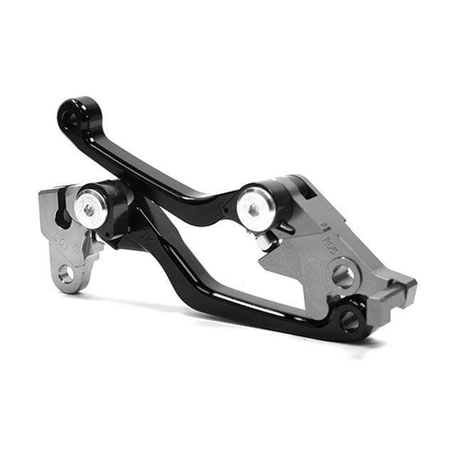 ATop ピボットレバーセット CRM250R CRM250AR XR250 XR400モタード ショートレバー（ブラック） T-CRM250-RSBLK エートップ レバー