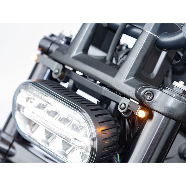 KIJIMA フロントウインカーステーセット Nanoシングル HD-011911 メーカー在庫あり キジマ 電装ステー・カバー類 SPORTSTER S