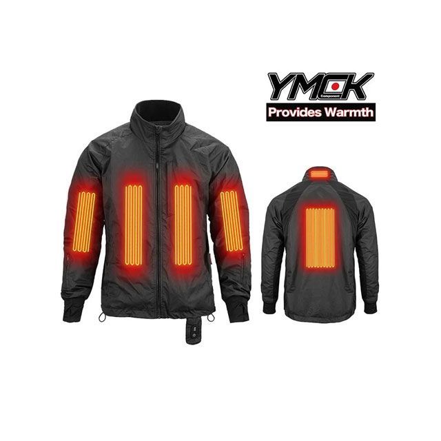 YMCK Provides Warmth電熱ジャケット上下セット（ブラック） サイズ L YM-01L YMCK 電熱ウェア・防寒用品