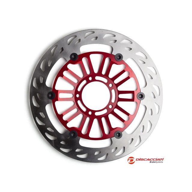 Discacciati トライアンフ ライトウェイト フロントフローティングディスク（インナーカラー：レッド） FDR606 Discacciati ディスク トライアンフ
