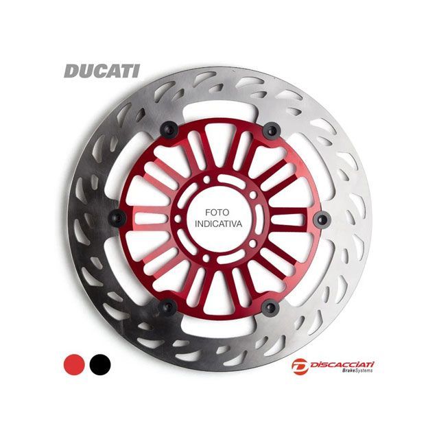 Discacciati ドゥカティ ライトウェイト フロントフローティングディスク（インナーカラー：レッド） FDR157 Discacciati ディスク ドゥカティ