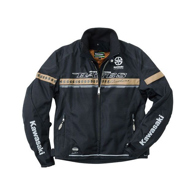 KAWASAKI 2022-2023秋冬モデル カワサキ×BATES ロングシーズンジャケット（ブラック/サンド） サイズ LL J8001-2881 カワサキ ジャケット