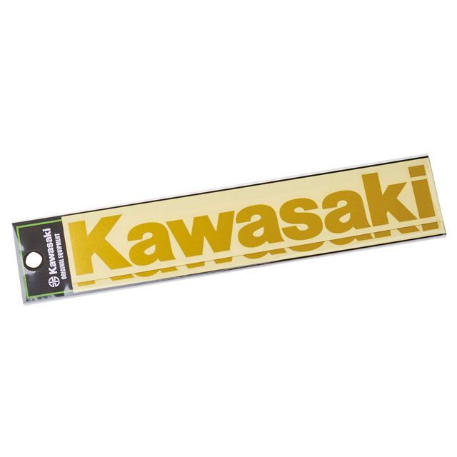 【楽天市場】KAWASAKI ロゴカッティングステッカー（L） ゴールド J7010-0171 メーカー在庫あり カワサキ ステッカー：パーク