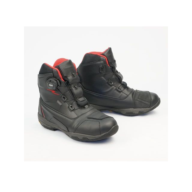 Rough&Road RR6302 デュアルテックスラフライディングシューズ（ブラック×レッド） サイズ 26.0cm RR6302BK/RD260 メーカー在庫あり ラフ＆ロード ライディングシューズ