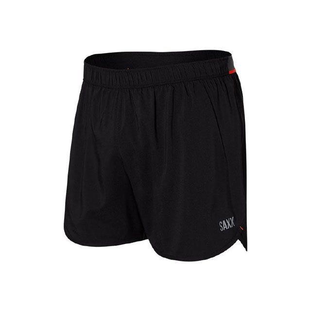 SAXX SXSP01L HIGHTAIL 2N1 RUN SHORT 5inch BLK 大いさ M SXSP01L サクソフォン 心地好いお召しもの スポーツ・アウトドア-パンツ