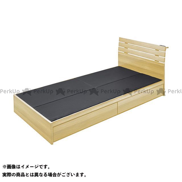 【製造業者直送】Azumaya B-90S-NA 抽き出し付き添い人臥榻（自然的） B-90S-NA 東谷 調度品・室内装飾
