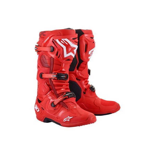 Alpinestars TECH10 ブーツ（レッド） サイズ 9（27.5cm） C1197 メーカー在庫あり アルパインスターズ オフロードブーツ