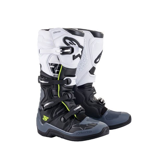 Alpinestars TECH5 ブーツ(ブラック/ダークグレー/ホワイト) サイズ 7(25.5cm) C1038 アルパインスターズ オフロードブーツ
