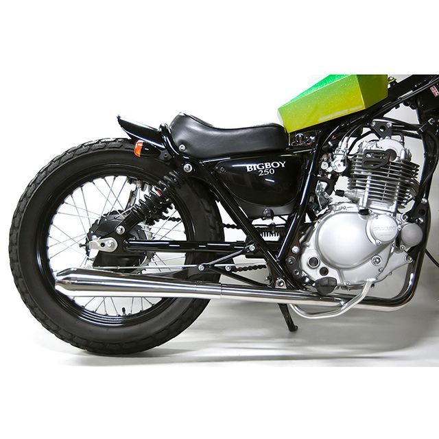 Motor Rock グラストラッカー/ST250用 2%er ラウンドメガホンマフラー フルエキ ダウン キャブ車 MR-EX130D モーターロック マフラー本体|パークアップ 店