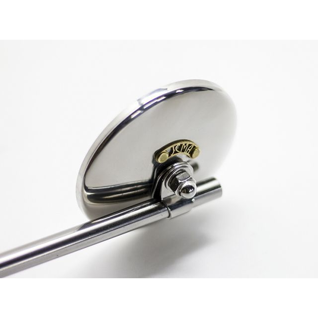 Motor Rock JCMAミラー φ80 ポリッシュ 逆ネジ JCMAタグ Brass/Nickel MR-HC061P モーターロック ミラー関連パーツ ヤマハ汎用|パークアップ 店
