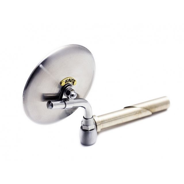 Motor Rock JCMAミラー バーエンド φ100 ヘアライン JCMAタグ Brass MR-HC068H モーターロック ミラー関連パーツ 汎用