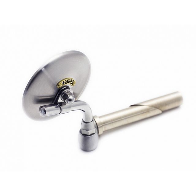 Motor Rock JCMAミラー バーエンド φ80 ヘアライン JCMAタグ Brass/Nickel MR-HC069H モーターロック ミラー関連パーツ 汎用