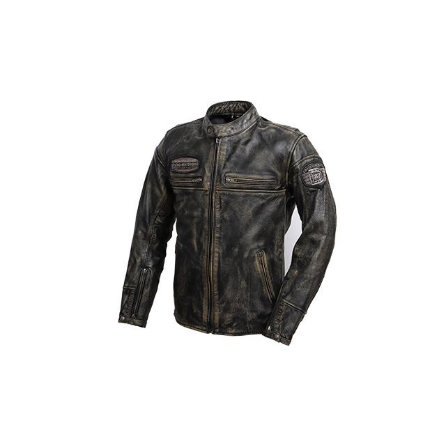 DEGNER 2022-2023秋冬モデル 22WJ-5 レザーヴィンテージジャケット（ブラック） サイズ 2XL 22WJ-5 メーカー在庫あり デグナー ジャケット