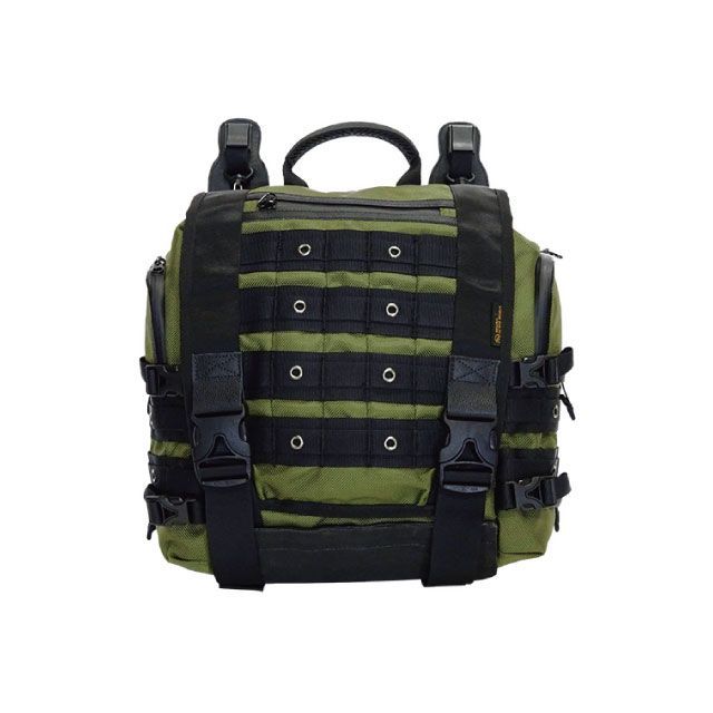 RoughTail leather works MAD アサルトバッグ 17L（オリーブドラブ） MAD-SB-AS-17-OD ラフテールレザーワークス ツーリング用バッグ