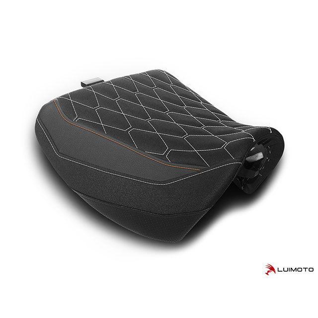 LUI MOTO フロントシートカバー Hex-Diamond カラー スエードブラック/PRODIGYブラック/TEC-GRIP/PERFブラック/オレンジ/ホワイト LM-12151103 ルイモト シート関連パーツ PAN AMERICA