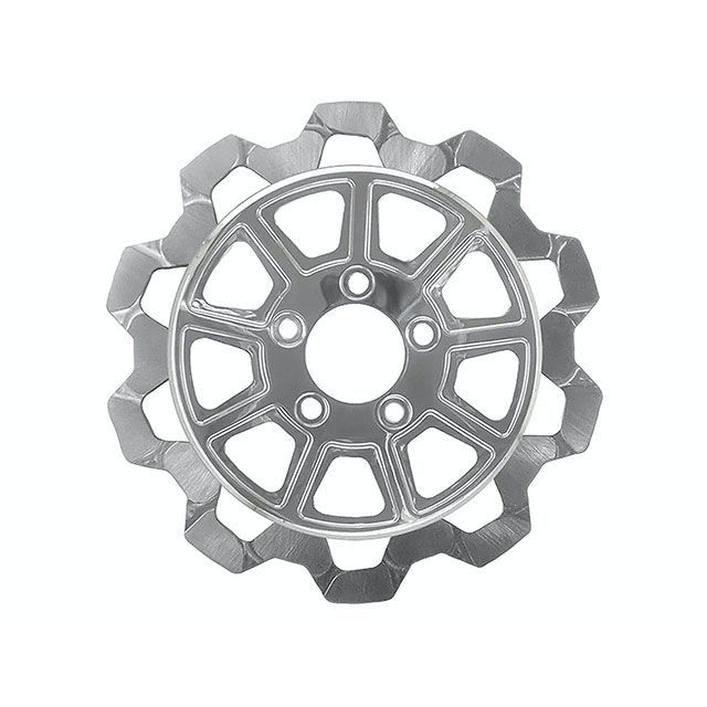 LyndallBrakes BOW-TIE/9SPOKE 11.8in CH/CH 7mm厚 リア ・029347 LyndallBrakes ディスク V-ROD ツーリング