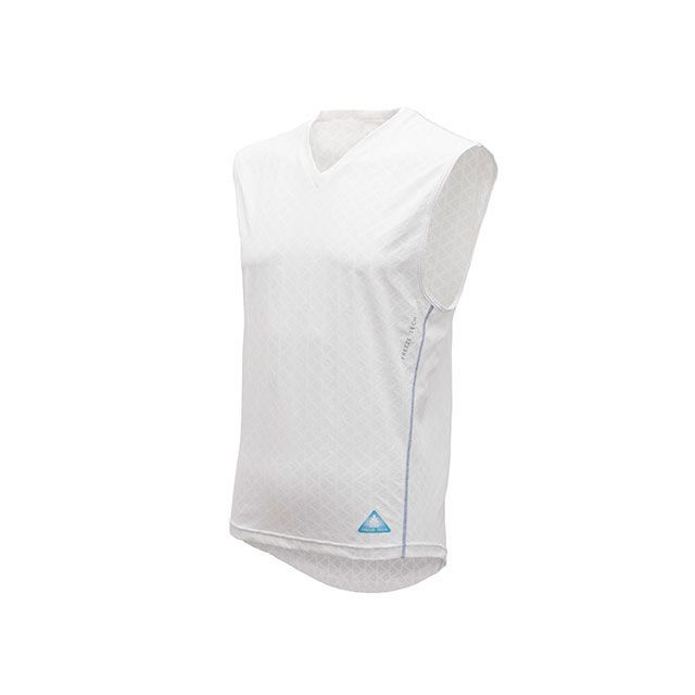 FREEZE TECH パフォーマンス 冷却ノースリーブVネックシャツ（ホワイト） サイズ 3XL 25152426 フリーズテック インナーウェア・アンダーウェア