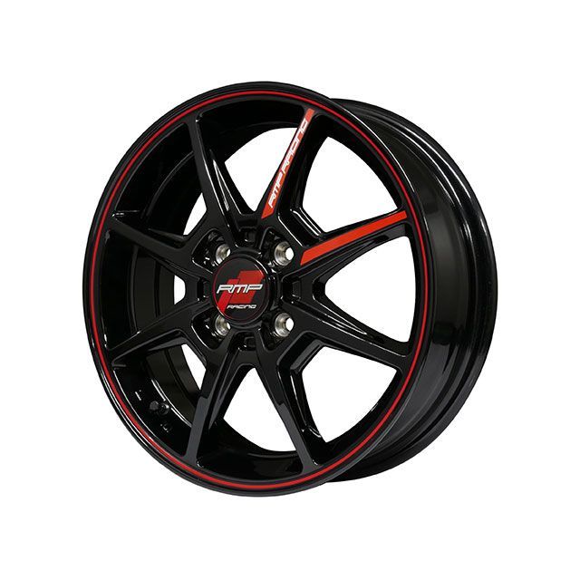MID RMP Racing R25（BKR ブラック＋リムレッドライン） MID タイヤ・ホイール