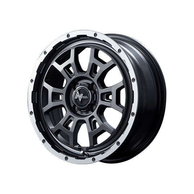 MID NITRO POWER H6SLUG(SGMP セミグロスガンメタ/フランジDC/リムヴァレーポリッ) MID タイヤ・ホイール|パークアップ 店