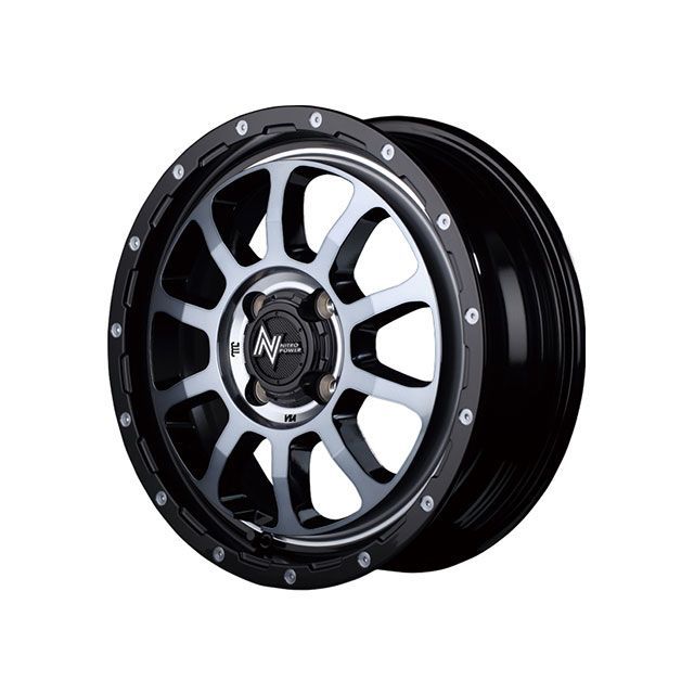 MID NITRO POWER M10 PERSHING KC（BK ブラック/マシニング/BKクリア） MID タイヤ・ホイール