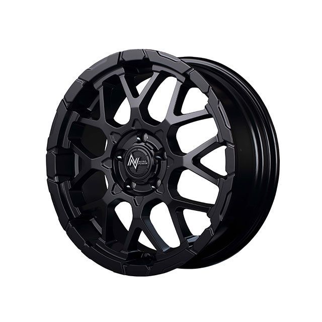 MID NITRO POWER M28 BULLET-S（SB セミグロスBK/マシニング） MID タイヤ・ホイール