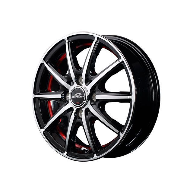 MID SCHNEDER SX-2（B4R ブラックポリッシュ＋アンダーカットレッドクリア） MID タイヤ・ホイール