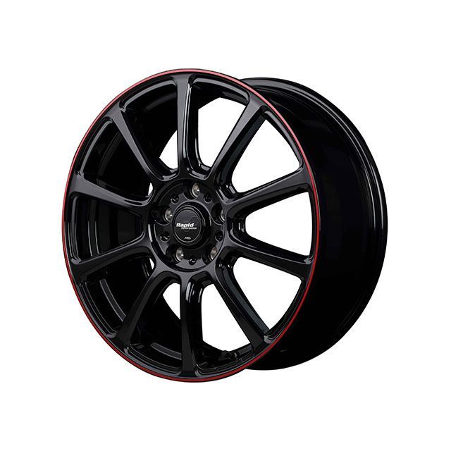MID Rapid Performance ZX10（ブラック/リムレッドライン） MID タイヤ・ホイール