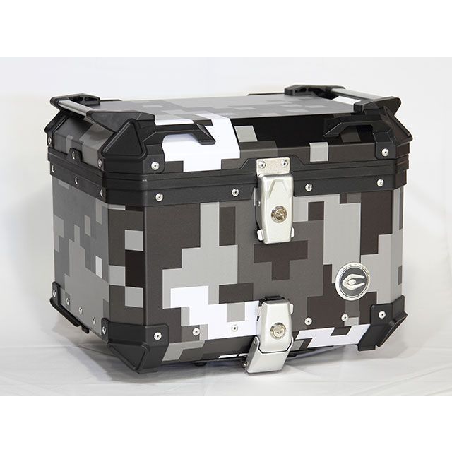 COOCASE リア アルミ トップケース Q1 45L(モザイクグレー) CCX450MG メーカー在庫あり クーケース ツーリング用ボックス|パークアップ 店