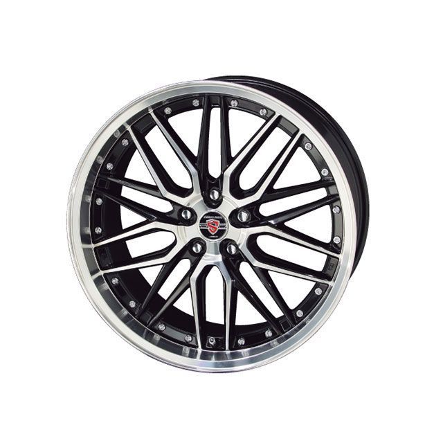 STEINER LMX 18×8.0J/インセット＋38/ホール5穴/PCD114.3/ブラックxポリッシュ STEINER タイヤ・ホイール