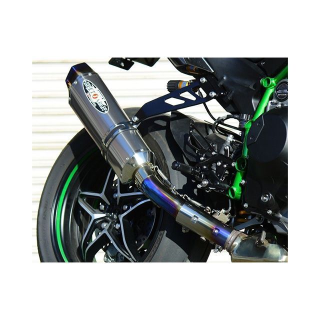 BEET NASSERT Evolution Type II SLIP ON（TI/BL） 0222-KG9-BL ビートジャパン マフラー本体 Ninja H2 CARBON｜パークアップ 店