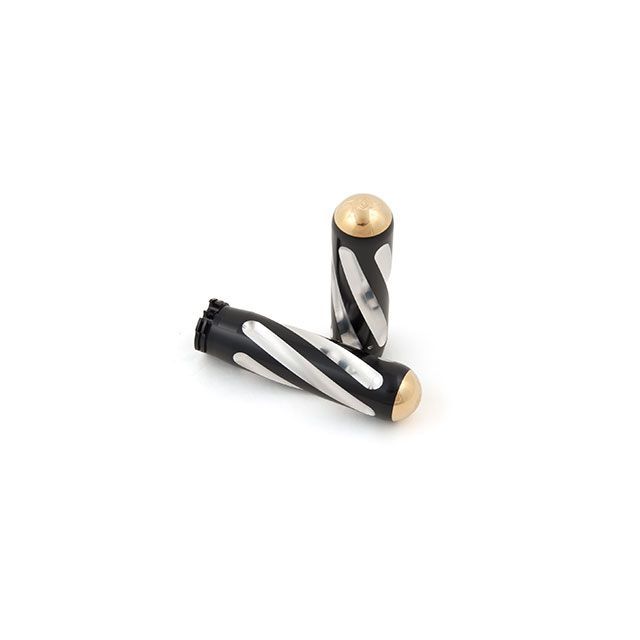 kens-factory Neo-Fusion Spiral Black/Brass 1-010 ケンズファクトリー グリップ関連パーツ Cable Throttles