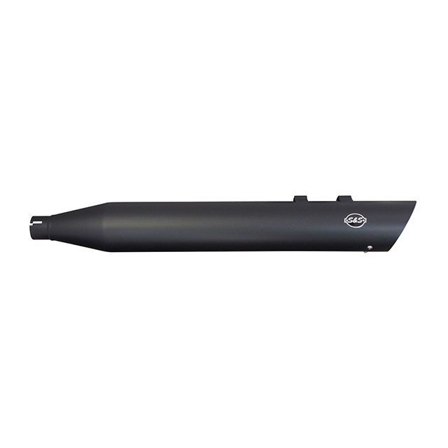 S&S スラッシュカット 4”マフラー ブラック 左 ダウン M8 ・024698 エス＆エス マフラー本体 M8 FLHツーリングモデル