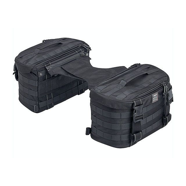 Biltwell EXFIL-18 サドルバッグ（ブラック） ・028470 ビルトウェル ツーリング用バッグ ハーレー用｜パークアップ 店